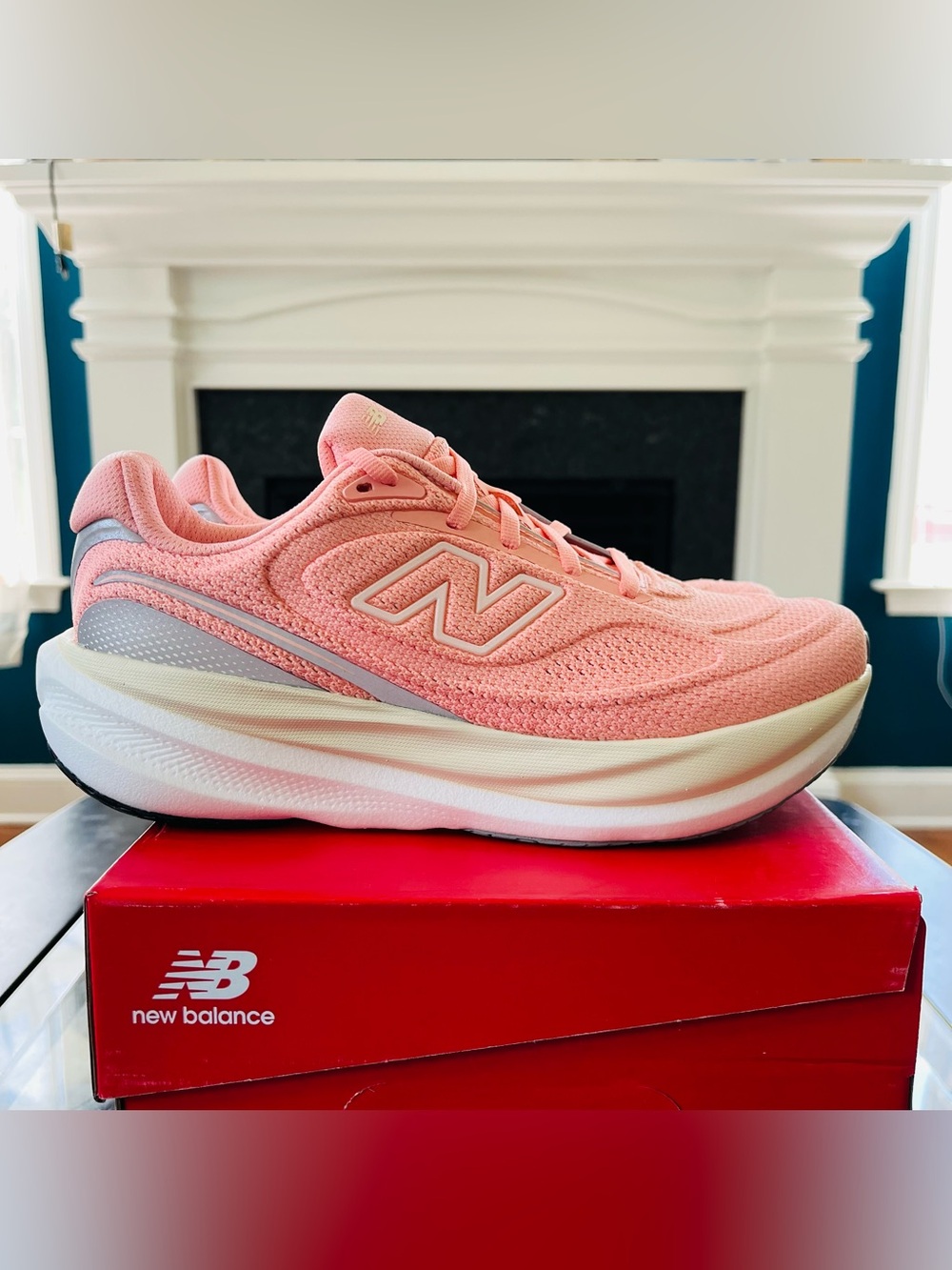 New Balance Women's 1080v15 Running Shoes Pink/Beige W10808T4